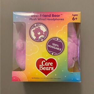 Care Bears - Cheer Bear Plush Wired Headphones Purple